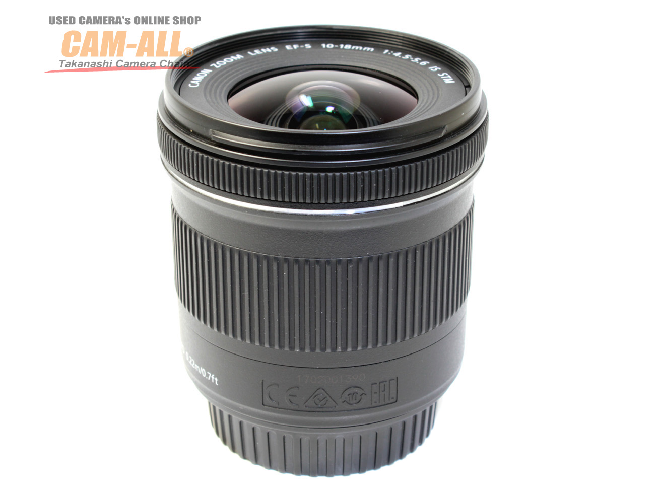 中古 キヤノン EF-S 10-18mm F4.5-5.6 IS STM 程度：A-（美品）