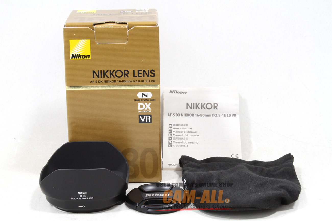 中古 ニコン AF-S DX16-80mm F2.8-4E ED VR 程度：AB-（良品マイナス)
