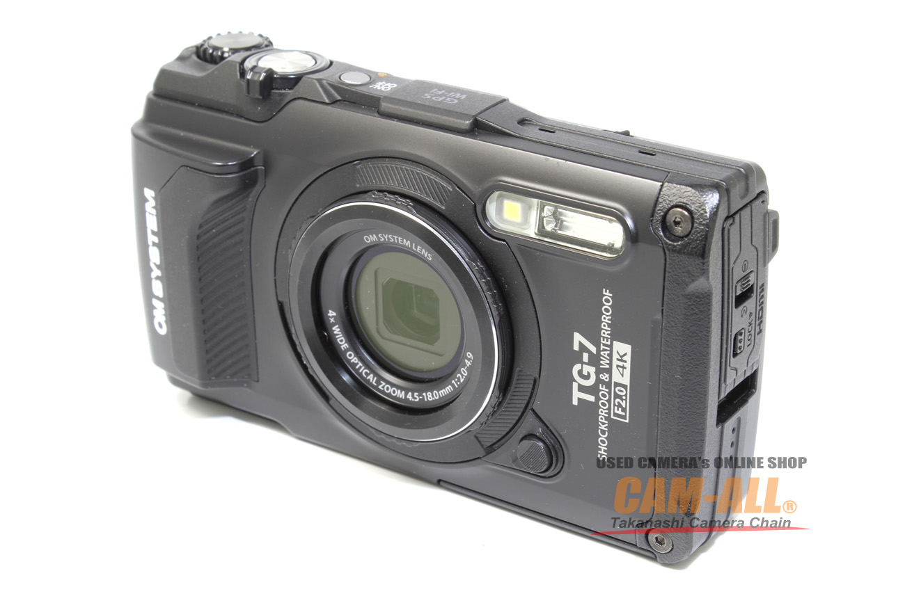 中古 OMシステム Tough TG-7ブラック 程度：AB- (良品マイナス)